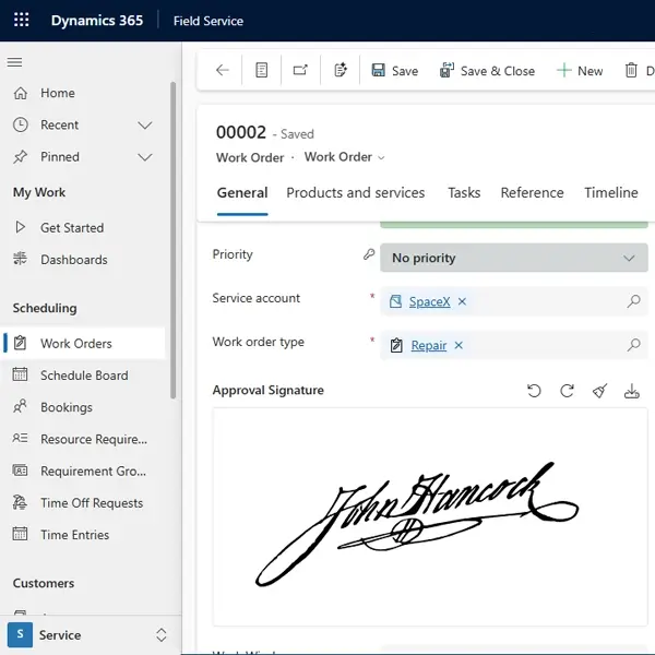 AwarePCF Signature for Microsoft Dynamics 365